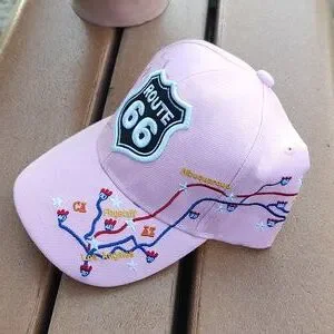 Joycap | Accessories | Route 66 Embroidered Shield Map 